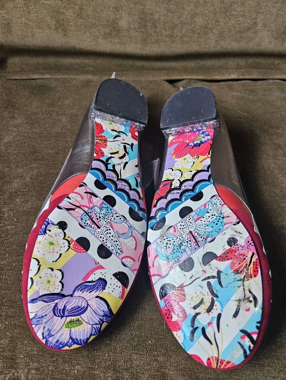 Irregular Choice Mr Shark-o Shark Flats Sharko Glitter Slip On Size 42 US 11 - Picture 7 of 8
